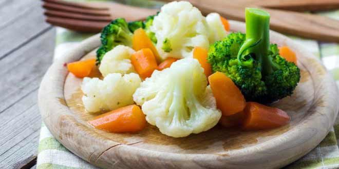 boiled vegetables